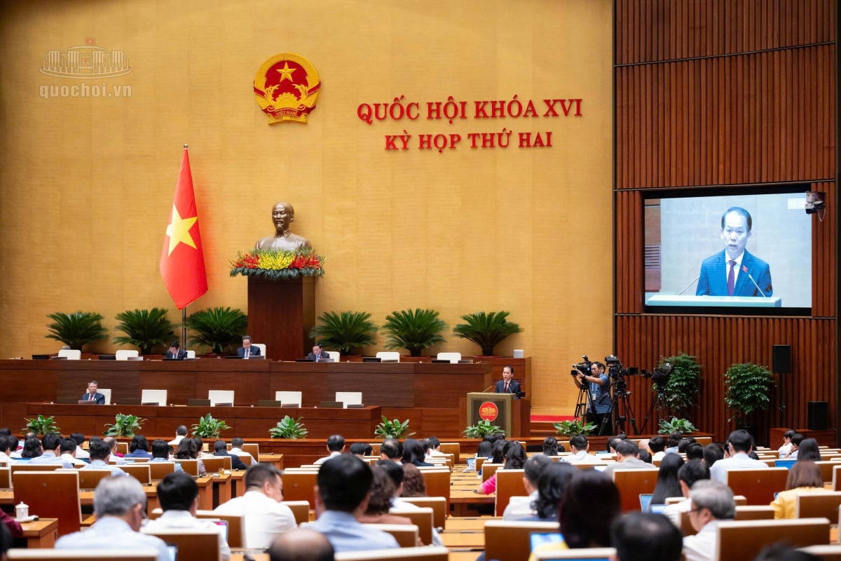 Vue d’ensemble de la salle Diên Hông, le 22 octobre. Photo: quochoi.vn