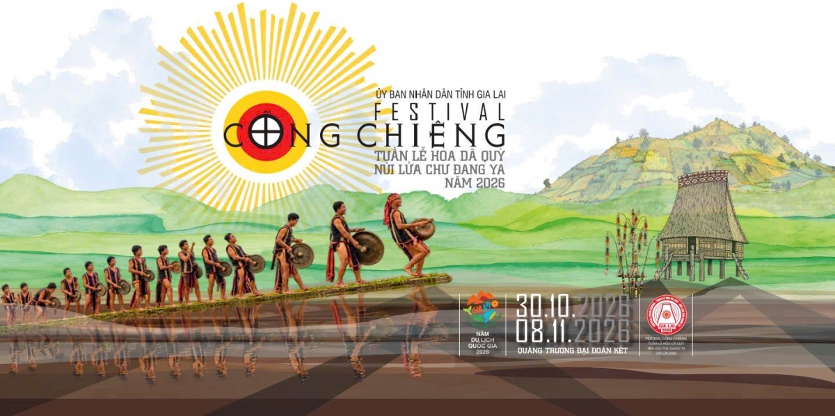 The Gong Festival–Wild Sunflower Week–Chu Dang Ya Volcano event will take place from October 30 to November 8 in Gia Lai Province. (Photo: VNA)