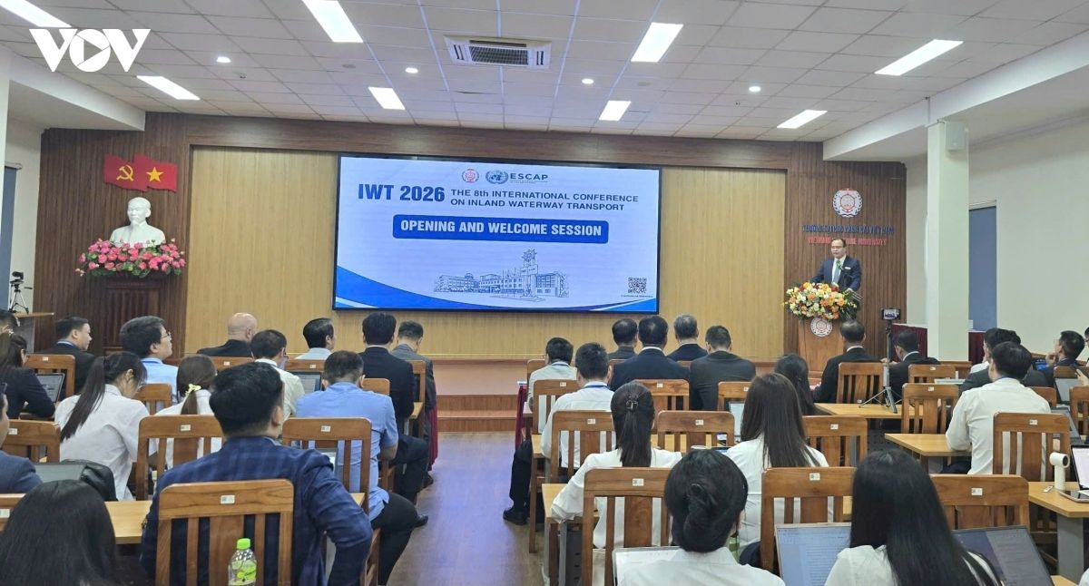 Vietnam Maritime University and the UN Economic and Social Commission for Asia and the Pacific (ESCAP) organize the 8th International Conference on Inland Waterway Transport (IWT 2026). (Photo: VOV)