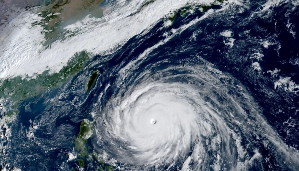 気象衛星「ひまわり」が捉えた台風チャンピ（写真：Koreajoongangdaily）