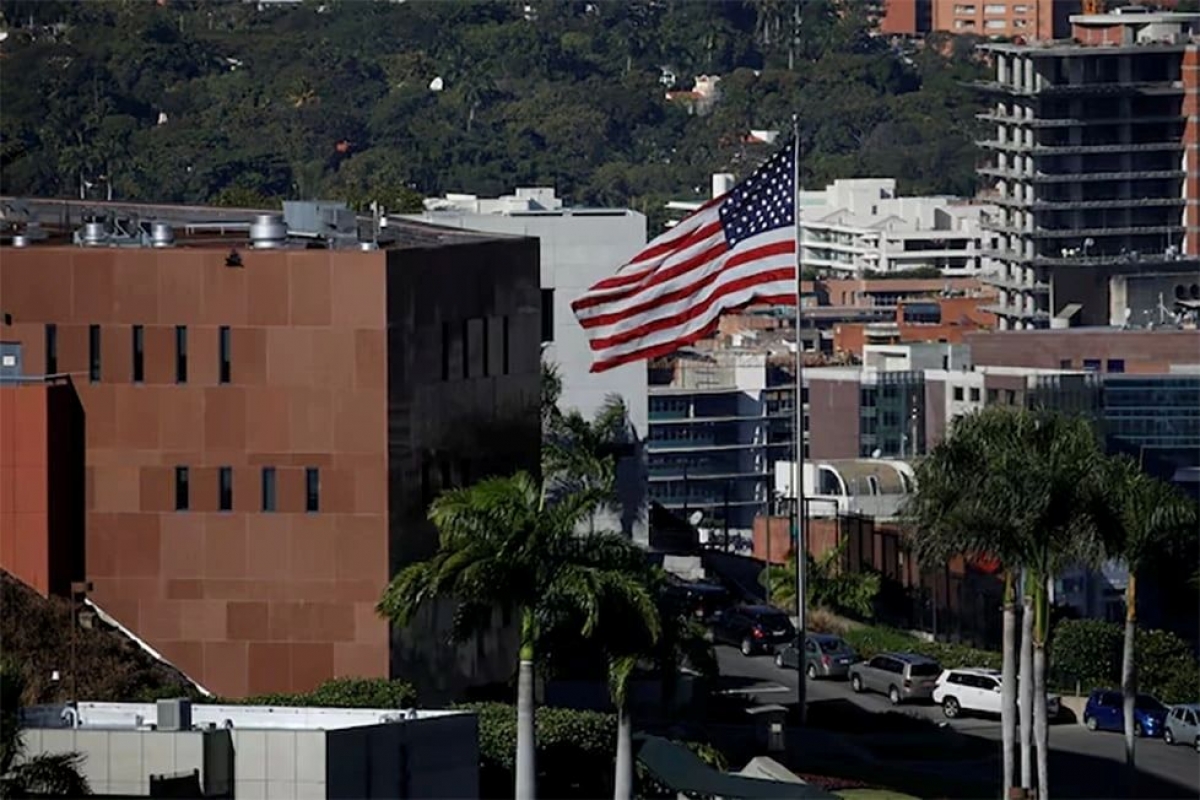 Kedutaan Besar AS di Venezuela. Foto: Reuters.