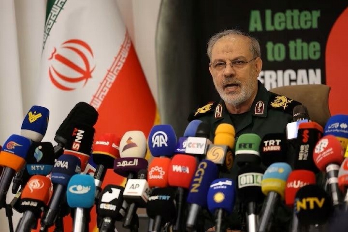 イランのイスラム革命防衛隊（IRGC）のホセイン・モヘッビ報道官（写真：Reuters）