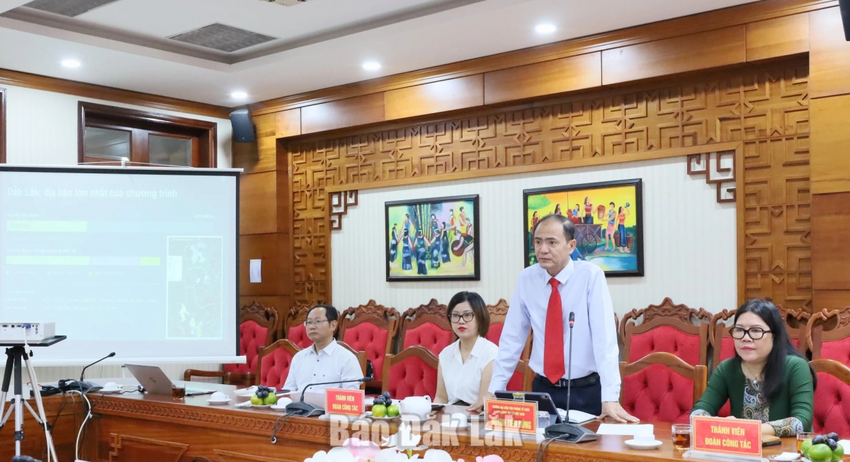 Huynh Tiên Dung, représentant d’IDH au Vietnam. Photo: baodaklak.vn 