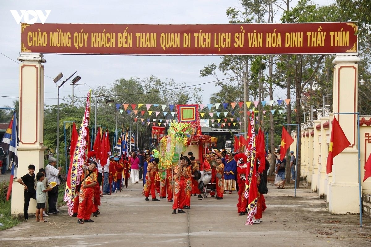Lễ hội Dinh Thầy Thím diễn ra với nhiều nghi lễ truyền thống. Ảnh: VOV