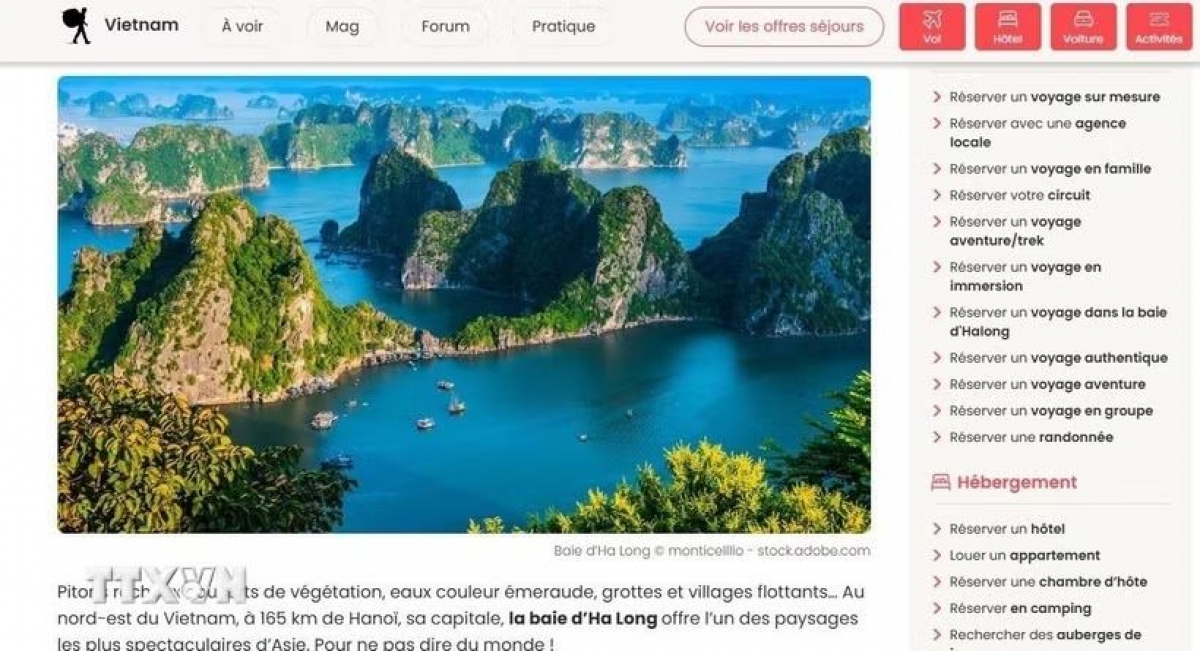 บทความของ Guide du Routard ที่แนะนำว่า อ่าวฮาลอง – สิ่งมหัศจรรย์ที่ควรมาเยือนสักครั้งในชีวิต (VNA)