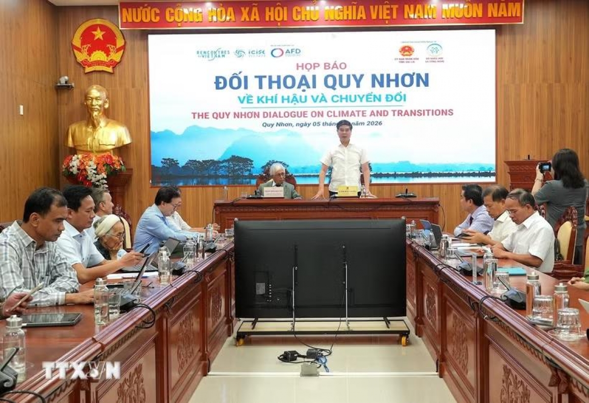 記者会見の様子　写真: Quang Thái/TTXVN