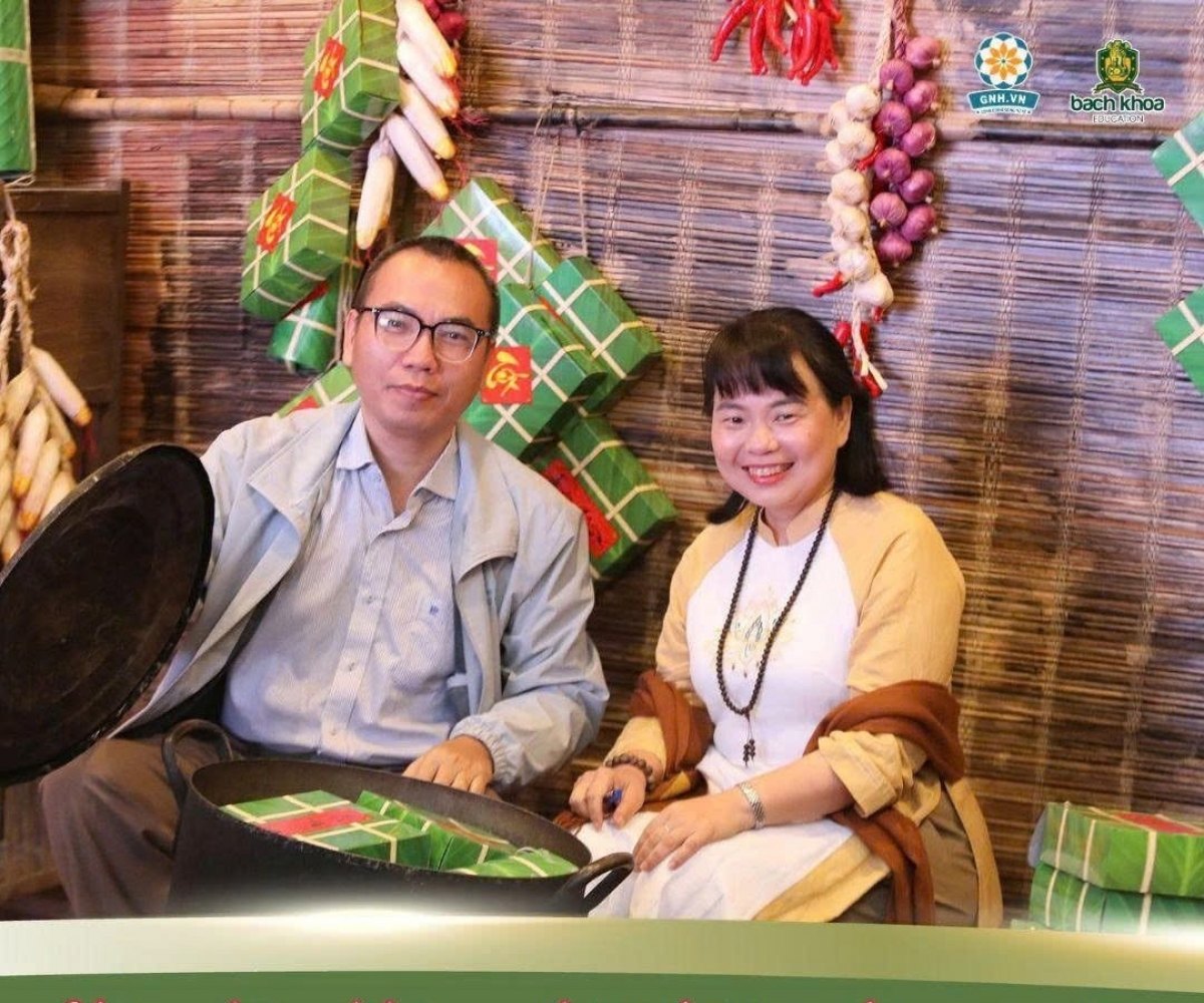 Nguyen Doan Kim Son, founder of Happy Village, and her husband, Tran Viet Quan (Photo: Nguyen Doan Kim Son's Fanpage)