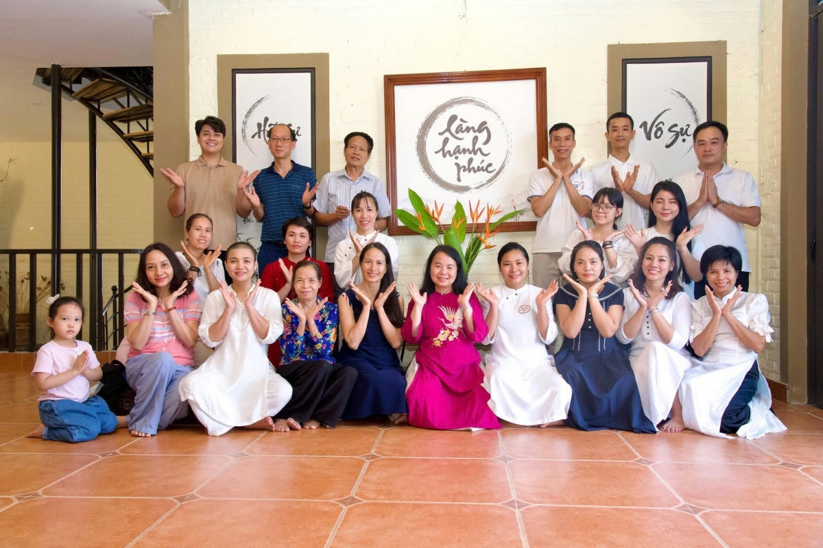 Visitors at Thach That Happiness Village (Photo: Thach That Happiness Village’s Facebook page)