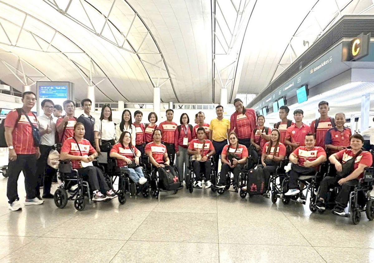 Die vietnamesische Sportdelegation nimmt an Asian Para Games 2026 mit 36 Mitgliedern teil. (Foto: baohaiphong.vn)