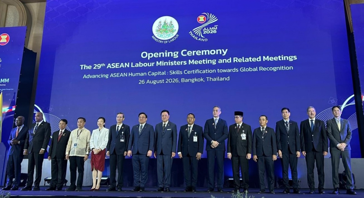 Konferensi Menteri Tenaga Kerja ASEAN ke-29 (ALMM 29) beserta sejumlah konferensi terkait baru-baru ini berlangsung di Bangkok, Thailand. Foto: VOV