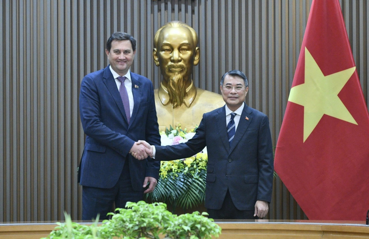 <br>
Thủ tướng Lê Minh Hưng và Bộ trưởng Bộ Ngoại giao Cộng hòa Belarus, Maxim Ryzhenkov. Ảnh: Lại Hoa/VOV
