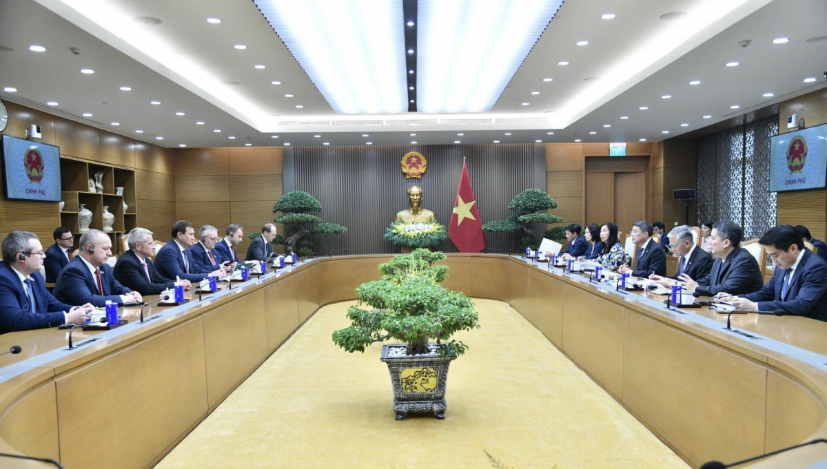 Quang cảnh buổi tiếp. Ảnh: Lại Hoa/VOV