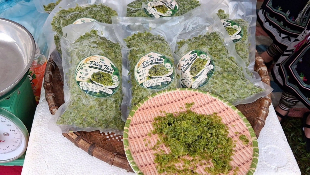 Ngan Son commune plans to build a brand for Khau Nua Lech com to sell it far beyond the region. (Photo: VOV- Northeast)