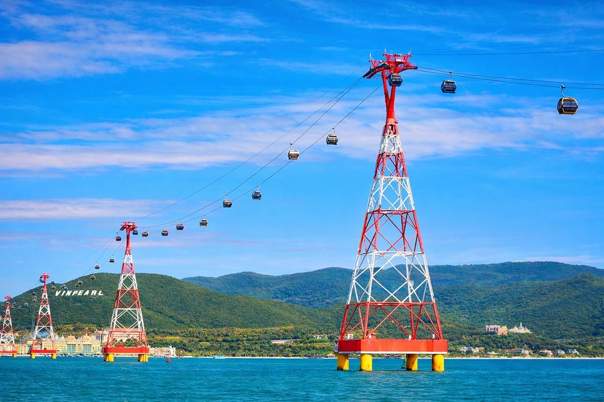 Die Vinpearl-Seilbahn in Nha Trang. (Foto: laodong.vn)