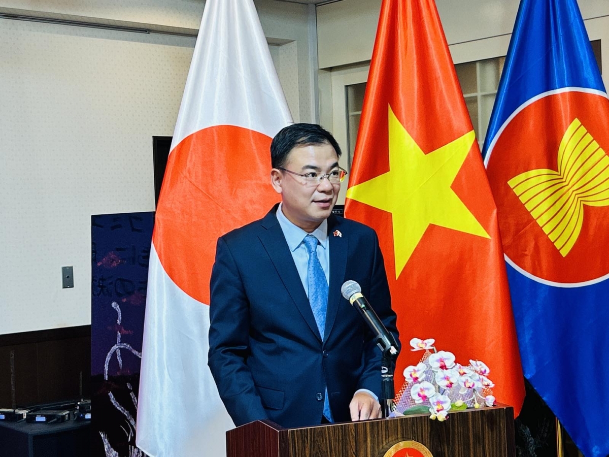 Đại sứ Phạm Quang Hiệu đánh giá cao cuộc thi năm nay có sự gia tăng mạnh mẽ cả về số lượng và chất lượng các bài dự thi - Ảnh: VOV/Tokyo