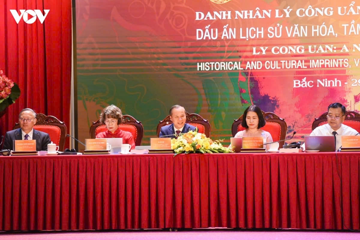 Hội thảo quốc tế về danh nhân Lý Công Uẩn – Lý Thái Tổ diễn ra ngày 29/9 tại Bắc Ninh, với sự tham gia của các nhà khoa học, chuyên gia trong nước và quốc tế. Ảnh: VOV