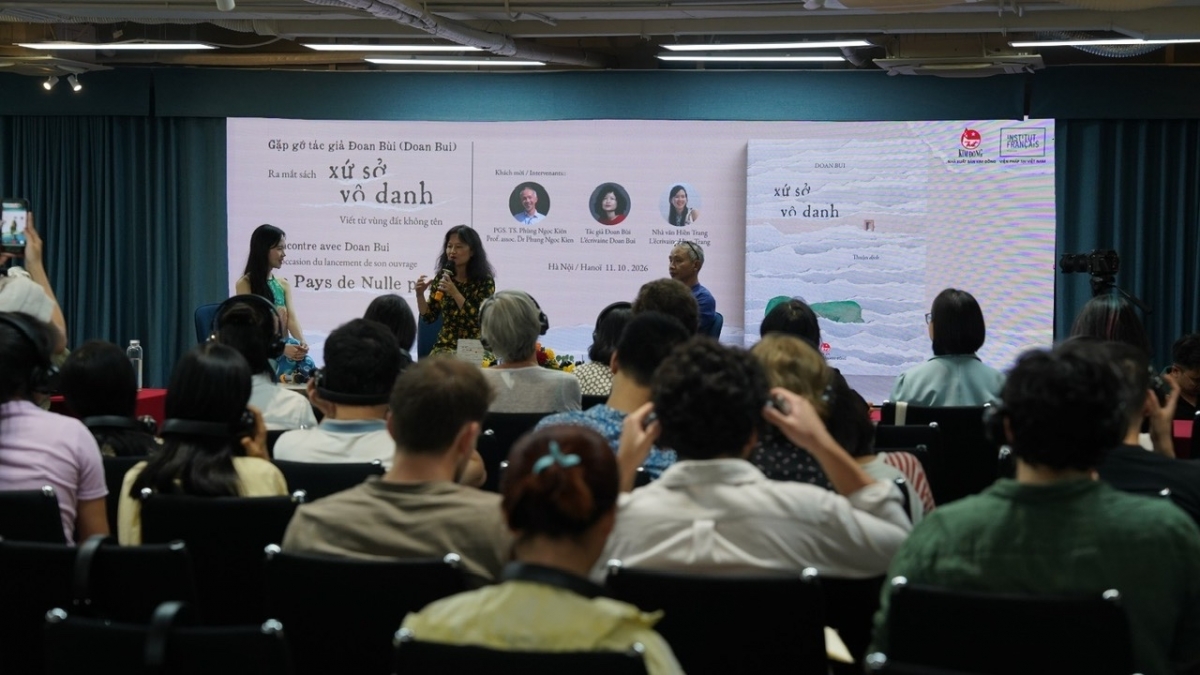 Le 11 octobre 2026 à Hanoi, Doan Bui présente Xứ sở Vô danh. Photo: Institut français du Vietnam à Hanoi
