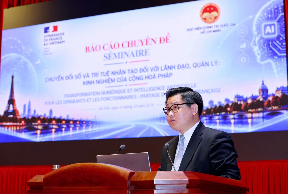 Dâu Huong Nam, directeur du Département de la coopération internationale de l’Académie nationale de politique Hô Chi Minh (Hanoï). Photo: Ambassade de France au Vietnam