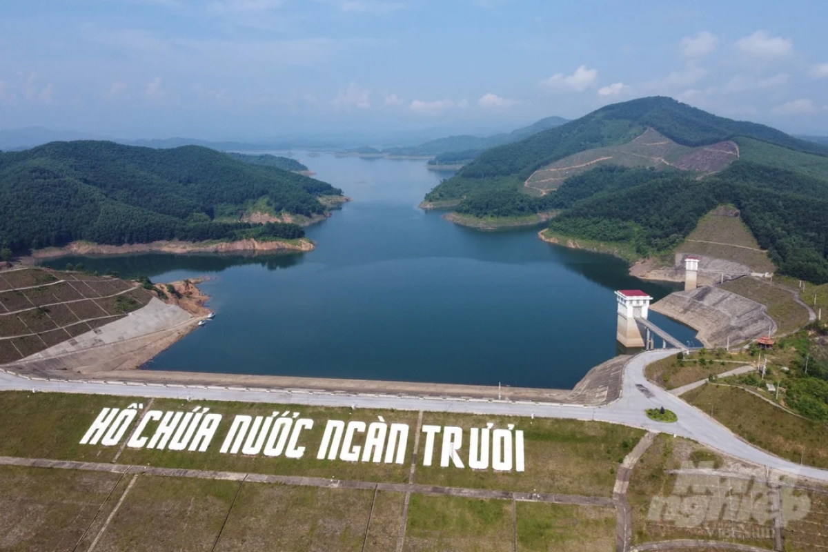 Ngan Truoi reservoir in Vu Quang commune, Ha Tinh province (Photo: nongnghiepmoitruong.vn)