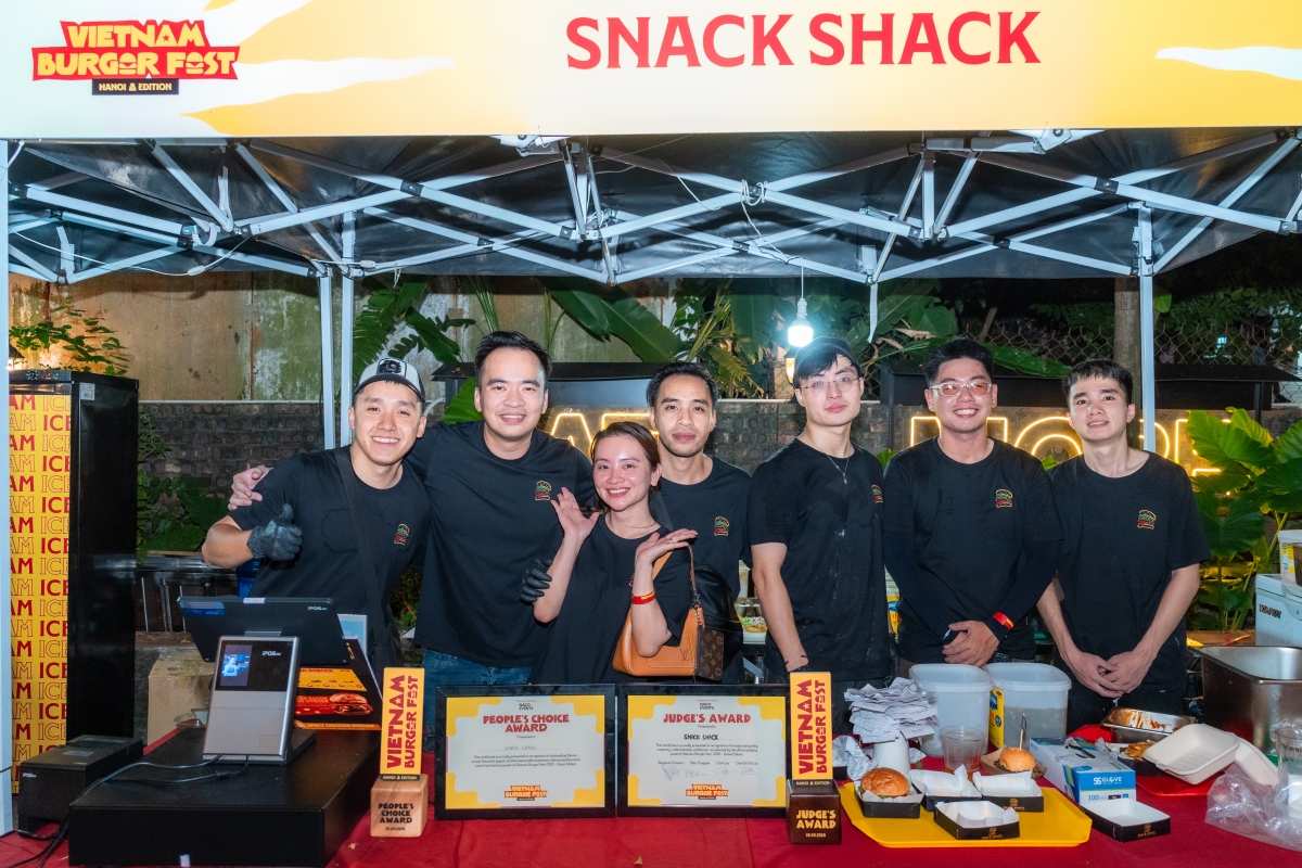 Snack Shack wins the burger competition at the Vietnam Burger Fest 2026 – Hanoi Edition (Photo: Snack Shack)