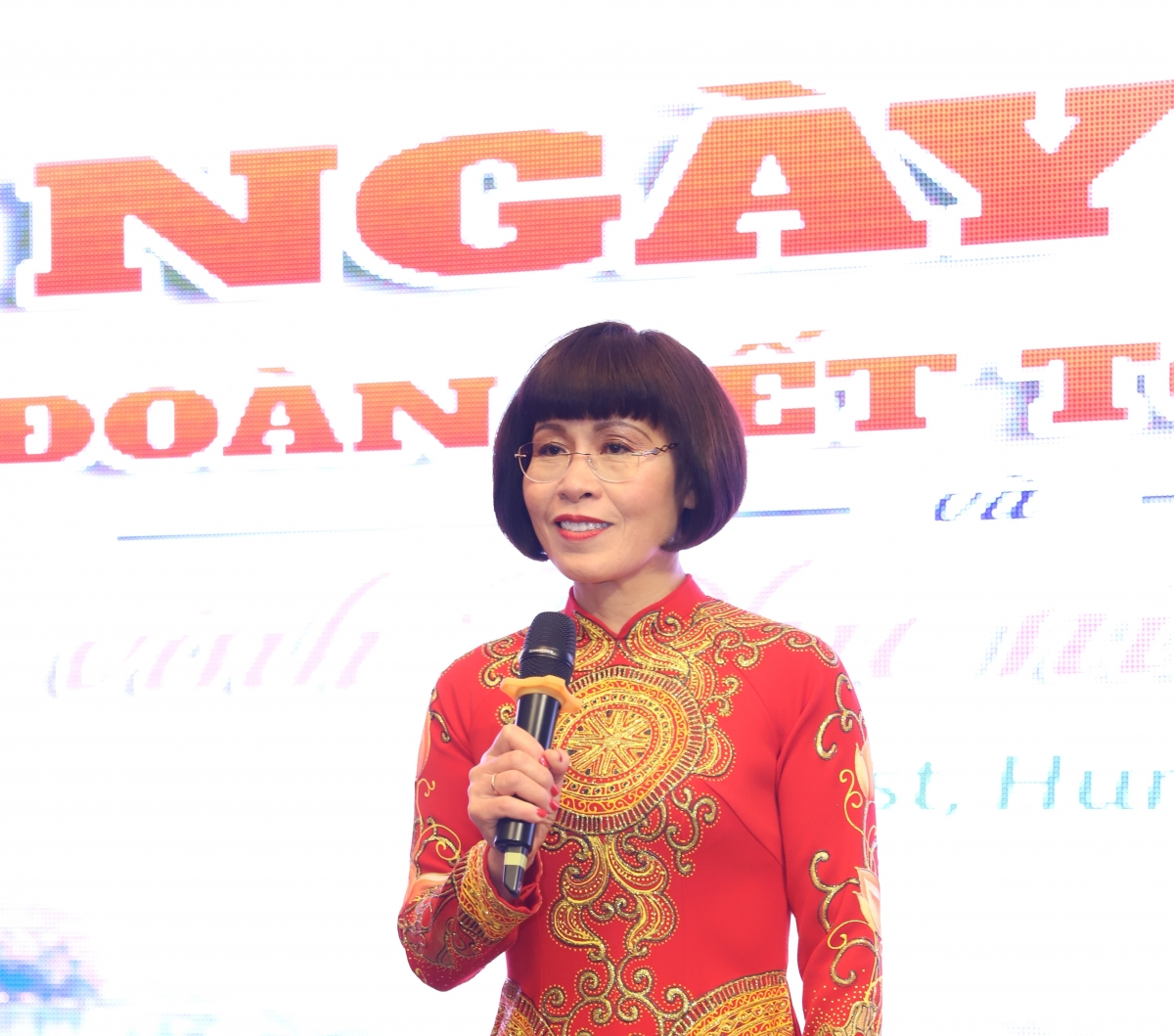 TS Phan Bích Thiện phát biểu tại Ngày hội Đại đoàn kết toàn dân tộc lần đầu tiên được tổ chức tại Hungary 