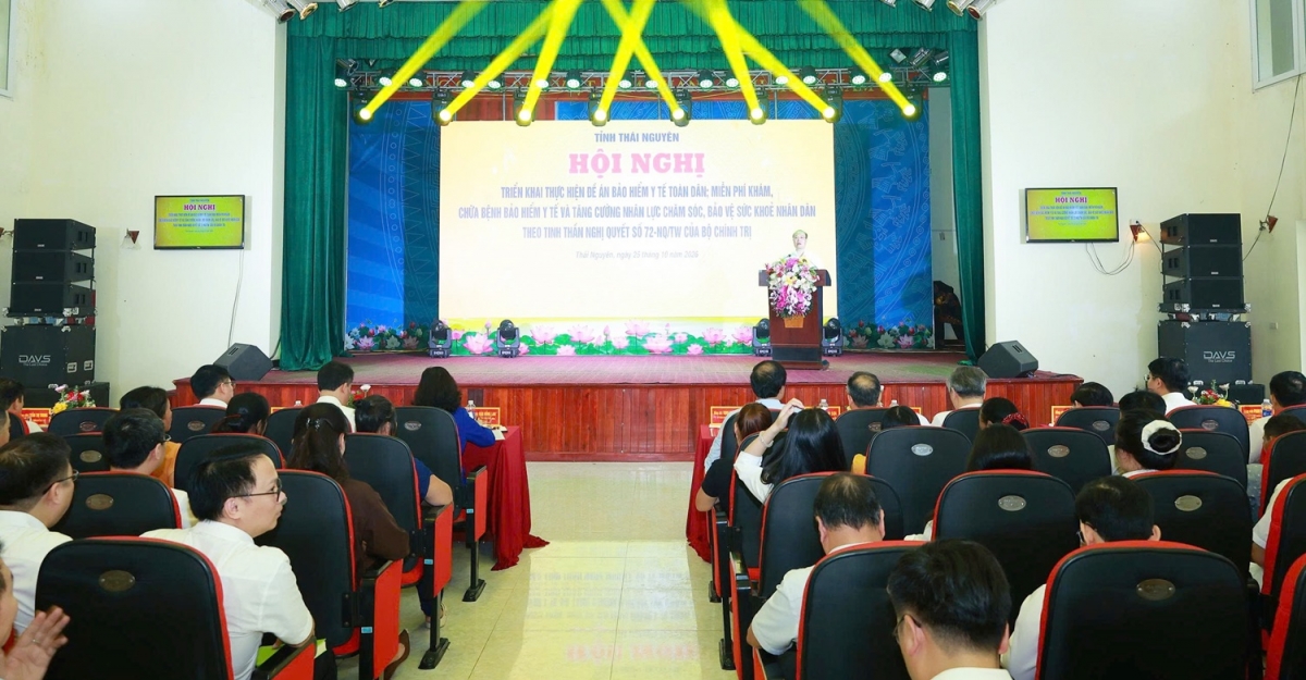 Conference on the implementation of the Universal Health Insurance Scheme (Photo: thainguyen.gov.vn)