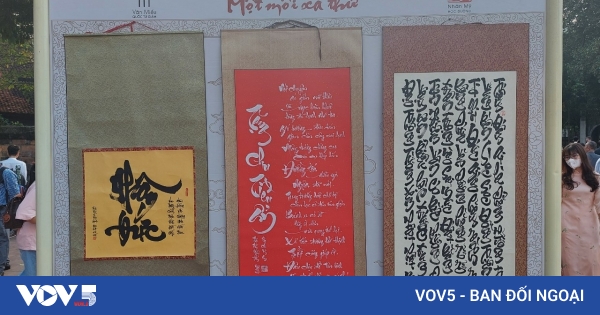 Calligraphy exhibition honors education and national values | VOV5.VN