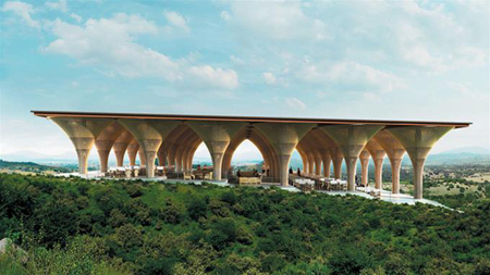 nhà tre, Đại Lải, Flamingo, Bar Gió và Nước, 1 triệu USD, kiến trúc