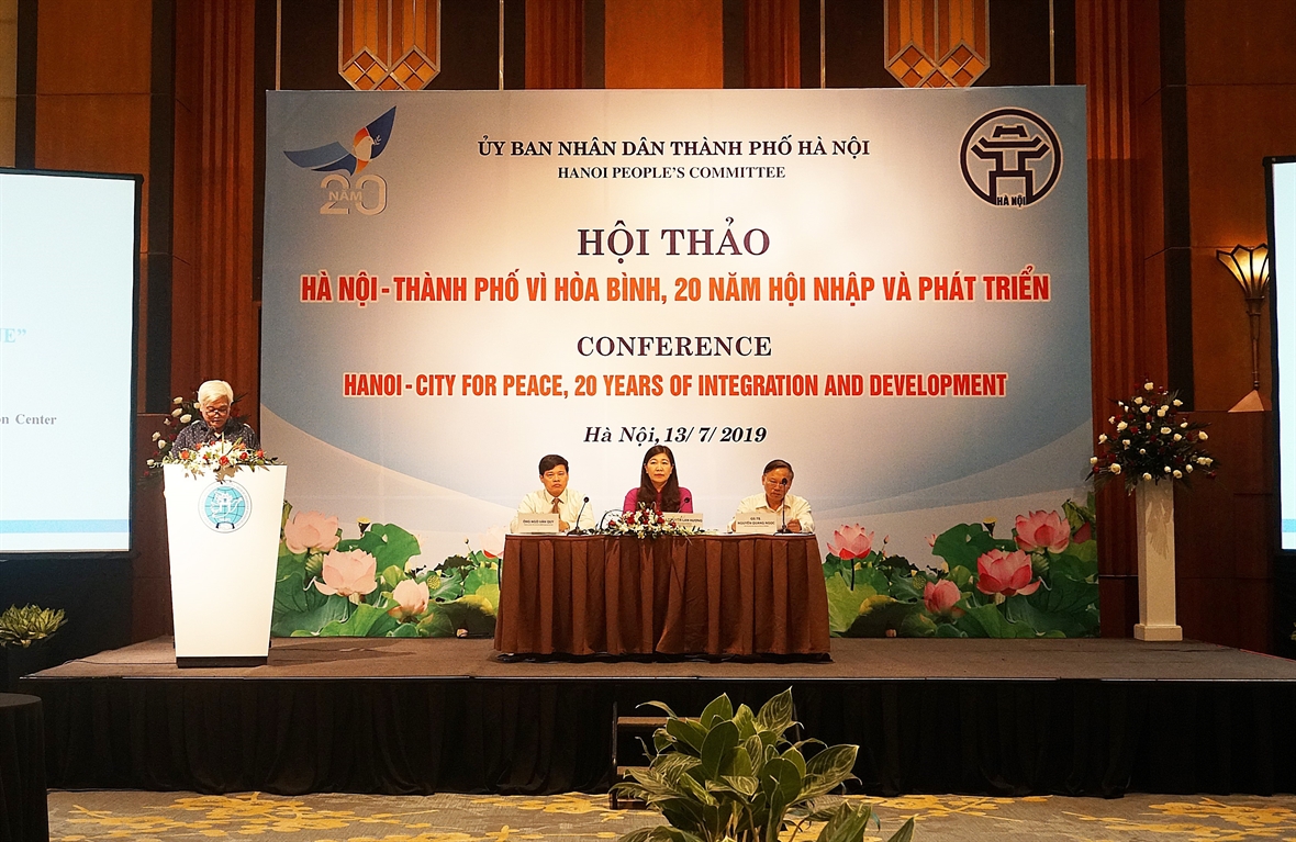 ກອງປະຊຸມສໍາມະນາ “ຮ່າໂນ້ຍ - ນະຄອນແຫ່ງສັນຕິພາບ, 20 ປີ ແຫ່ງການເຊື່ອມໂຍງ ແລະ ພັດທະນາ”