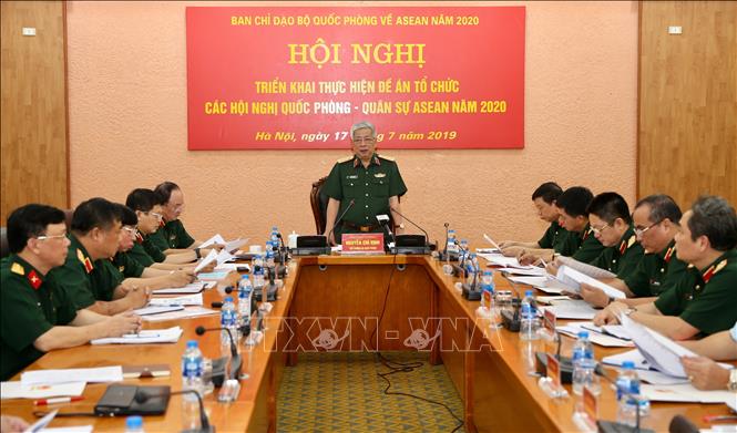 ກອງປະຊຸມຜັນຂະຫຍາຍປະຕິບັດແຜນຮ່າງຈັດຕັ້ງບັນດາກອງປະຊຸມປ້ອງກັນຊາດ - ການທະຫານ ອາຊຽນ ປີ 2020