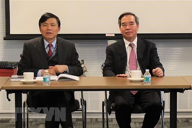 ຫົວໜ້າຄະນະ​ເສດຖະກິດ​ສູນ​ກາງ ​ເຮັດ​ວຽກກັບ ຄະນະ​ຜູ້ຕາງໜ້າຫວຽດນາມ ປະ​ຈໍາ ສປຊ