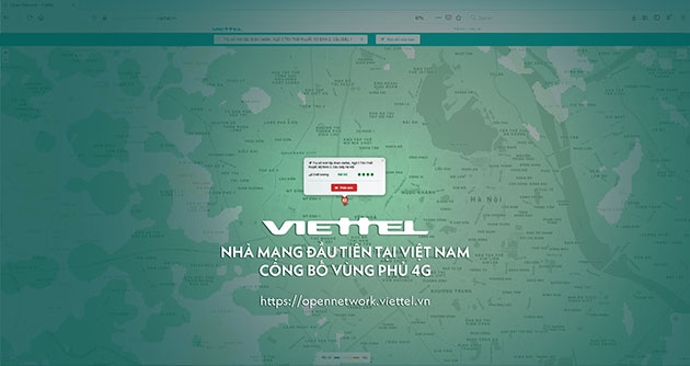 Viettel ປະກາດ​ແຜ​ນທີ່​ປົກ​ຄຸມ​ຄື້ນ 4G ​ໃນ​ຂອບ​ເຂດ​ທົ່ວ​ປະ​ເທດ​ຫວຽດນາມ ຢ່າງ​​ເປັນ​ທາງ​ການ