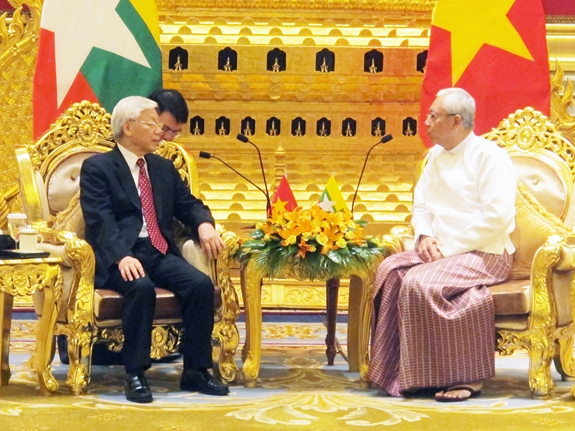 ການ​ນຳ​ພັກ, ລັດ​ຖະ​ບານ​ຫວຽດ​ນາມ​​ສົ່ງ​​ໂທ​ລະ​ເລກອວຍ​ພອນ​ເນື່ອງ​ໃນ​ໂອ​ກາດ​ສະ​ເຫຼີມ​ສະຫຼອງ 45 ປີ​ແຫ່ງວັນ​ສ້າງ​ຕັ້ງ​ການ​ພົວ​ພັນ​ທາງ​ການ​ທູດ​ລະ​ຫວ່າງ ຫວຽດ​ນາມ - ມຽນ​ມາ