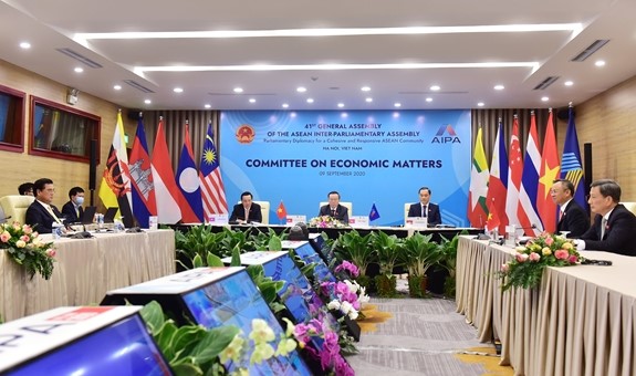 AIPA ຈະ​ມ​າ​ນະ​ພະ​ຍາ​ຍາມ​ຊຸກ​ຍູ້​ສັນ​ຕິ​ພາບ, ຄວາມ​ໝັ້ນ​ຄົງ ແລະ ຄວາມ​ເປັນ​ລະ​ບຽບ​ຮຽບ​ຮ້ອຍຂອງ​ໂຄງ​ປະ​ກອບ​​ພາກ​ພື້ນ
