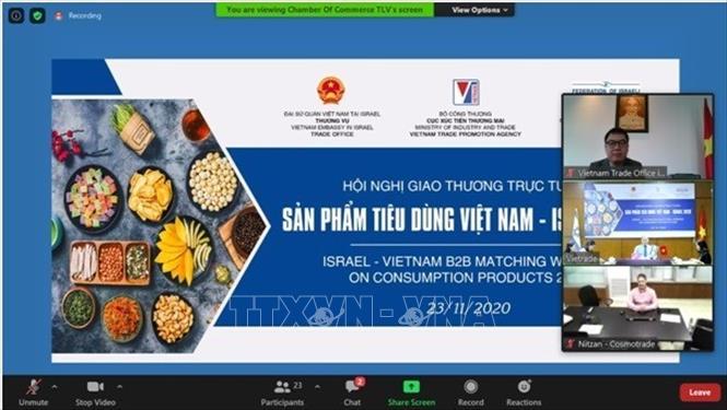 ກອງ​ປະ​ຊຸມ​ແລກ​ປ່ຽນ​ຄ້າຂາຍ​ ຜະ​ລິດ​ຕະ​ພັນ​ໃຊ້​ສອຍ ທາງ​ອອນ​ລາຍ ຫວຽດ​ນາມ - ອິດ​ສະ​ຣາ​ແອັນ 2020