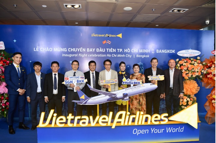 Vietravel Airlines ເປີດ​ສາຍ​ການ​​​ບິນ​ສາ​ກົນ ນະ​ຄອນ ໂຮ່​ຈີ​ມິນ - ບາງກອກ