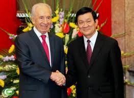 Presiden Israel Shimon Peres mengakhiri kunjungan resmi di Vietnam