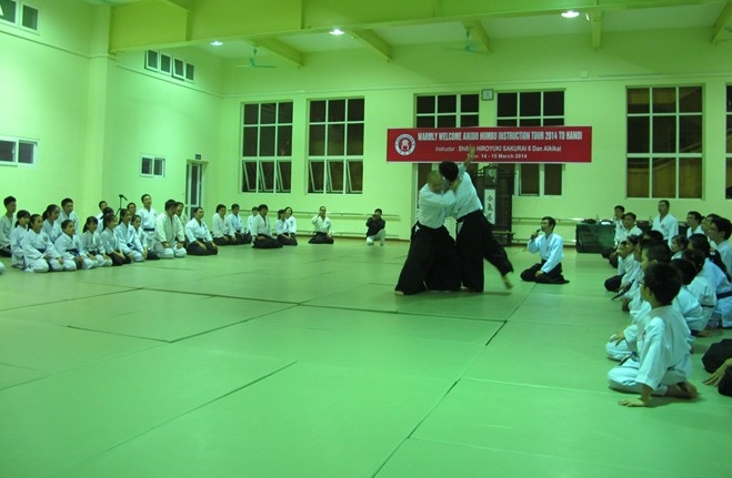 日越国交樹立を記念する合気道披露会