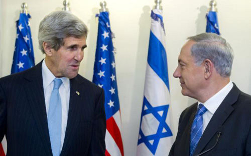 米国務長官、イスラエル首相と会見