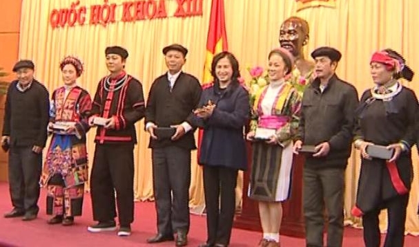 ガン国会副議長、ハーザン省代表団と会見