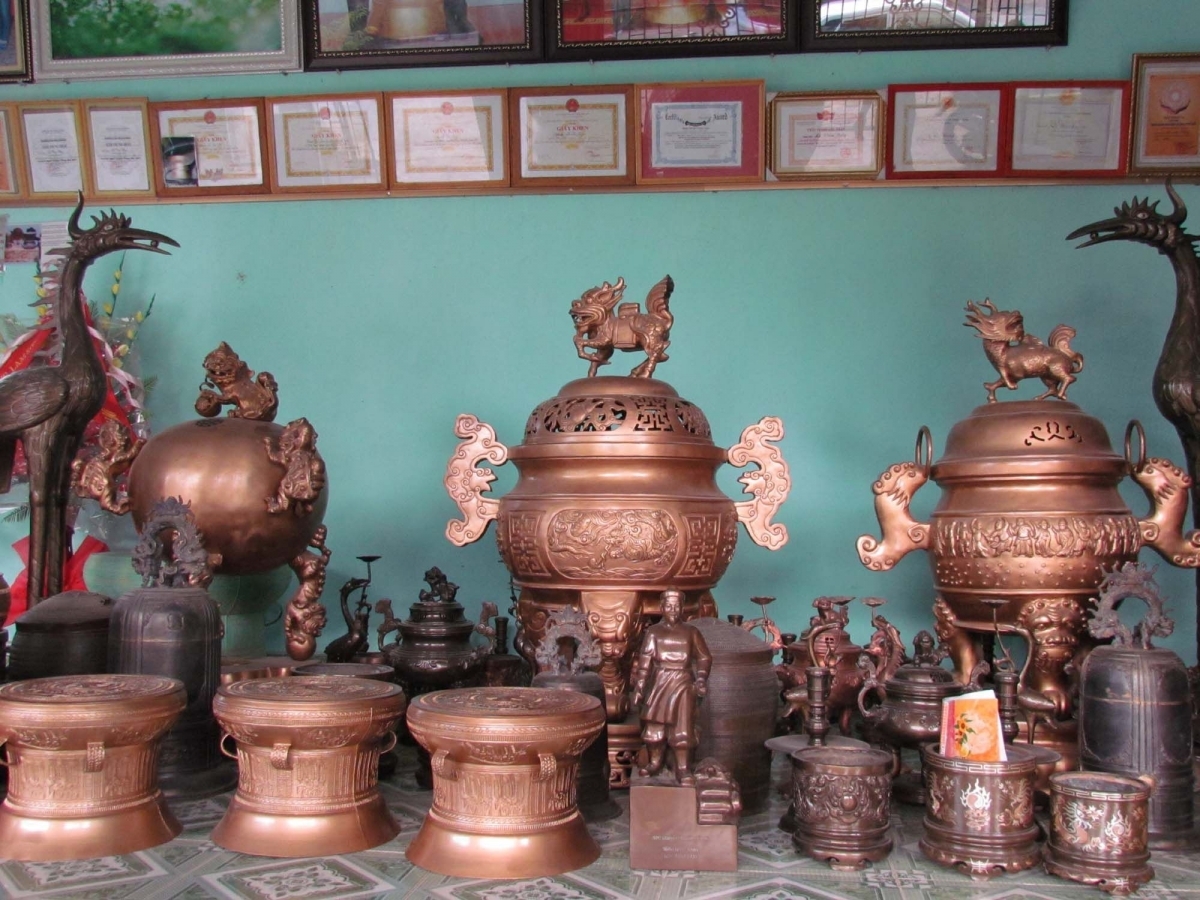 Long Thuong, meca de la fundición de bronce en la provincia de Hung Yen
