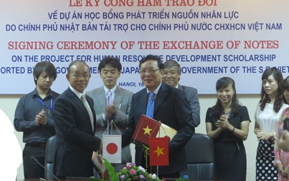 日本政府　対ベトナム人材開発援助