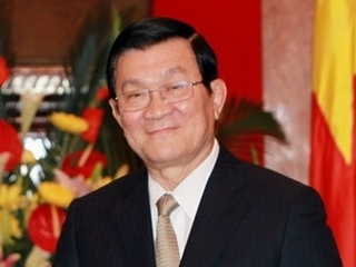 Le Président vietnamien en visite à Champassak, au Laos