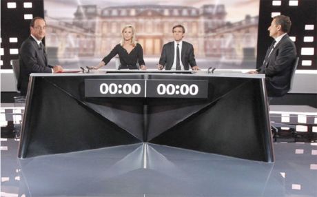 Le duel télévisé entre Nicolas Sarkozy et François Hollande