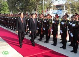 Presiden Vietnam Truong Tan Sang mengunjungi provinsi Champasac, RDR Laos