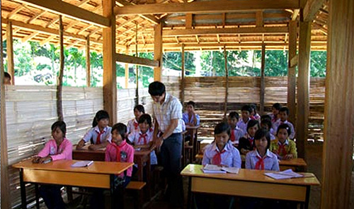 Sprachunterricht für Kinder der Minderheitsvölker