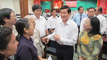 Abgeordneten treffen Wähler