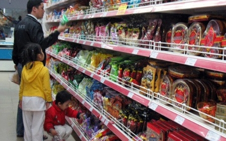 Waren mit stabilen Preisen zum Tetfest für Hanoier