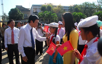 Staatspräsident Truong Tan Sang zu Gast in Quang Nam