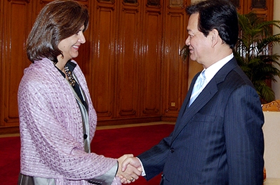 Kolumbianische Außenministerin zu Gast in Vietnam